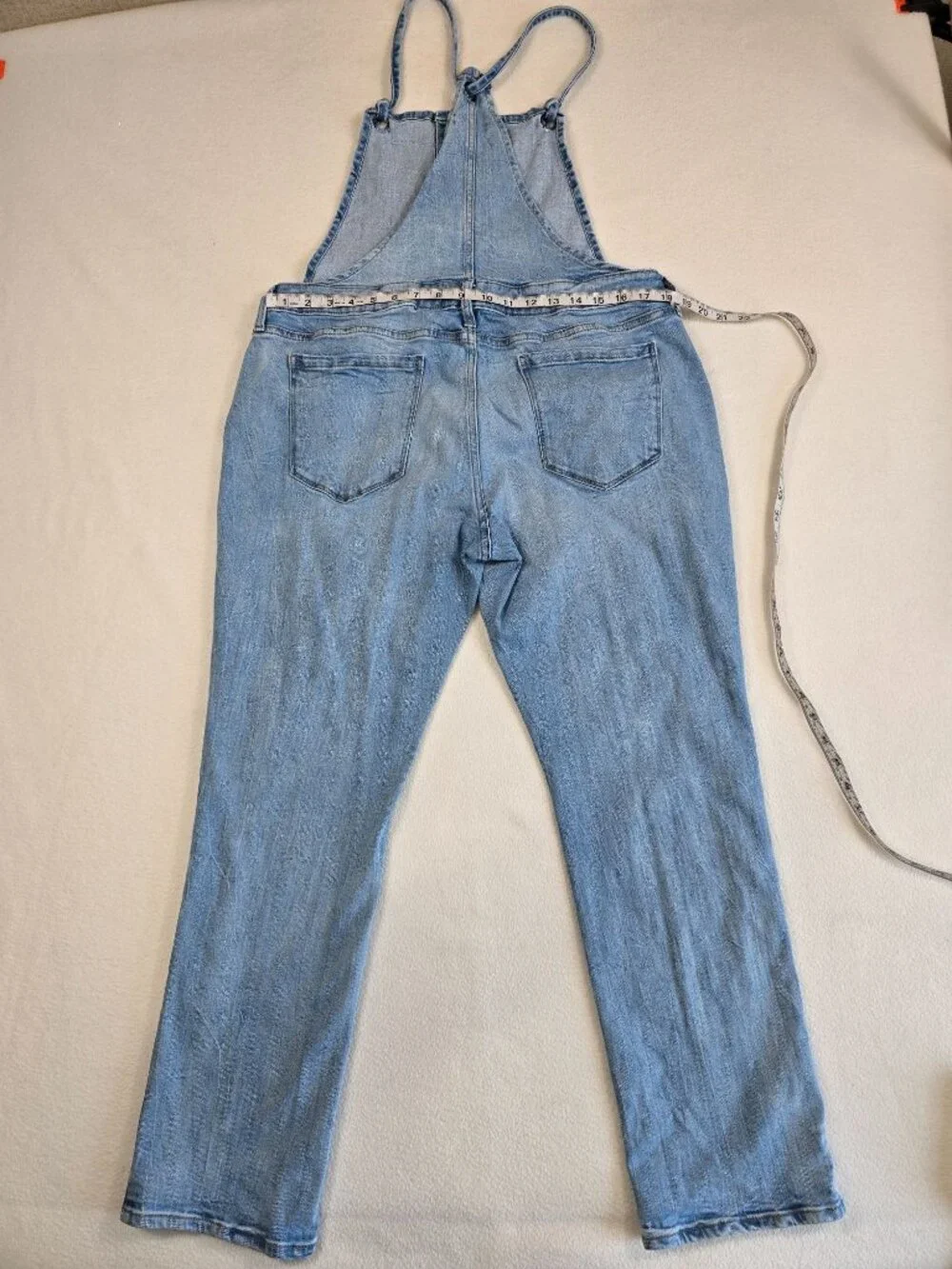 Arizona Jean Co. Womens Blue Denim Overalls XL - Picture 4 of 5